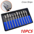 10-Piece Carbide Burr Set – 1/8" Shank Rotary Rasp Bits