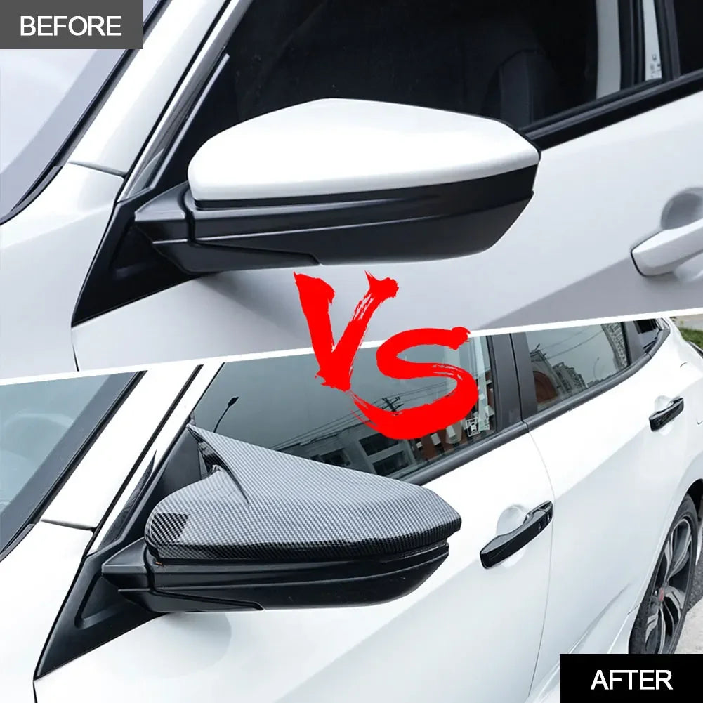 Carbon Fiber Mirror Covers for 2016-2019 Honda Civic - image 15