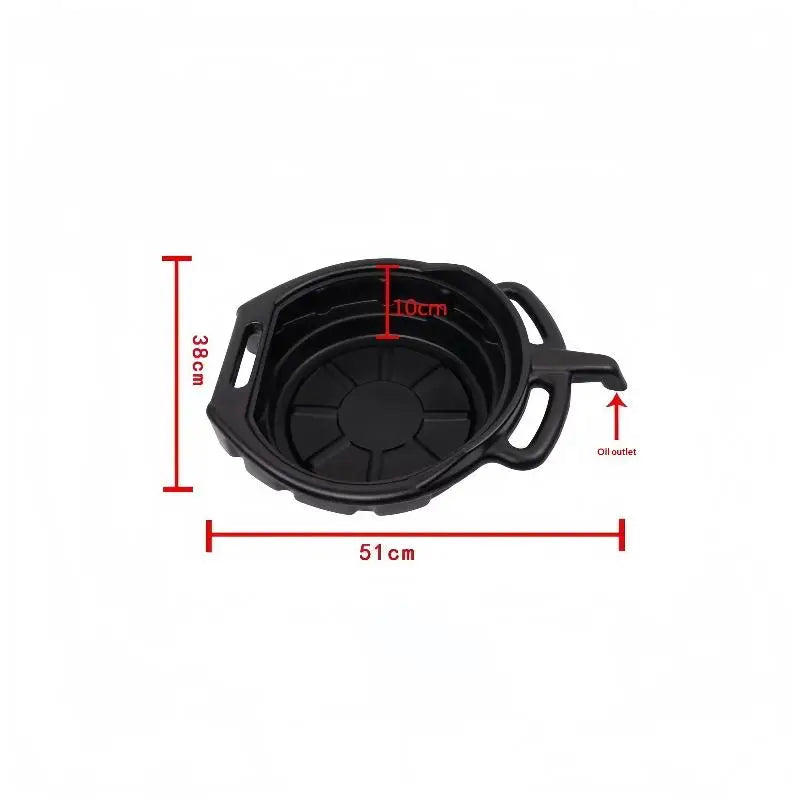 1Pcs Car Maintenance And Repairing Oil Collect Basin 10L/15L Oil Drain Pan Waste Engine Oil Collector Oil Drip Tray With Handles