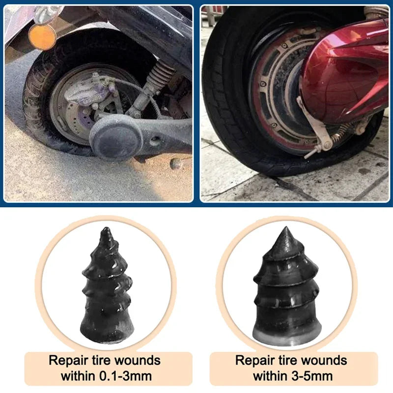 Universal Tire Repair Kit for Cars & Motorcycles | Puncture Fix - image 5