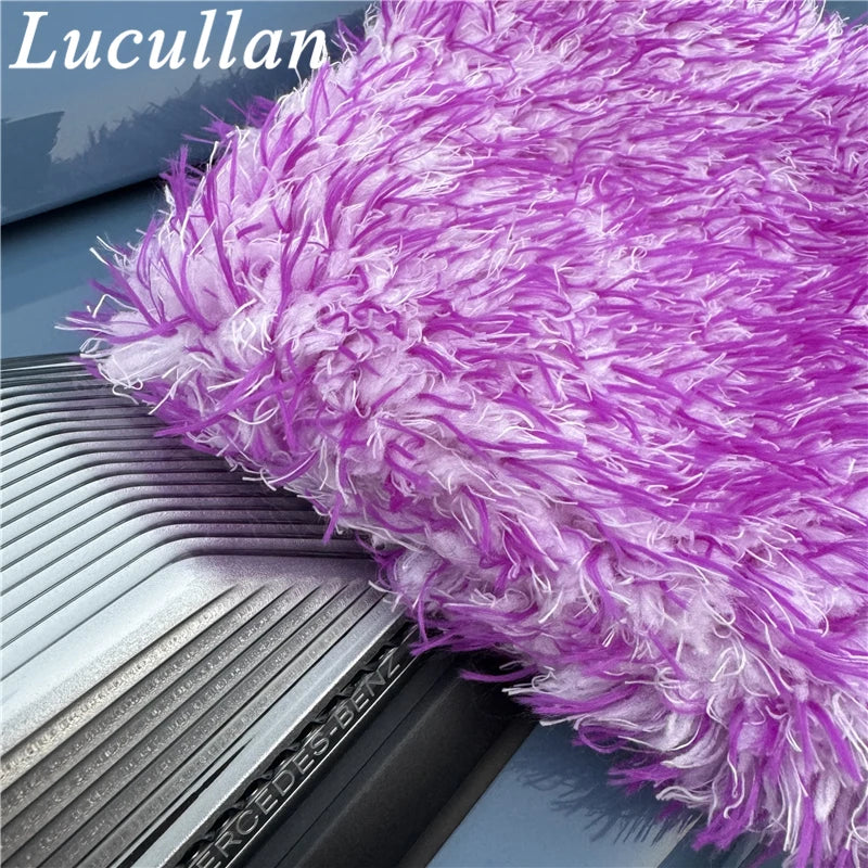 Microfiber Car Wash Pad with Side Opening, 7 x 8 Inch