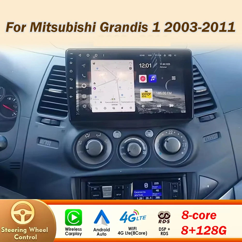 Android 16 Car Radio for Mitsubishi Grandis 2003-2011 GPS Bluetooth