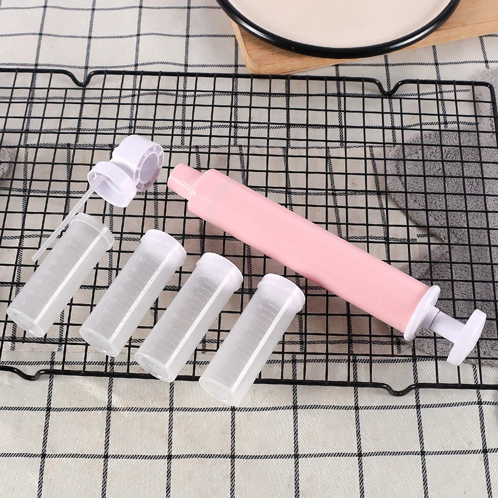 Manual Airbrush Kit For Cake Decorating DIY Baking Spray Tool Cupcake Cookies Desserts