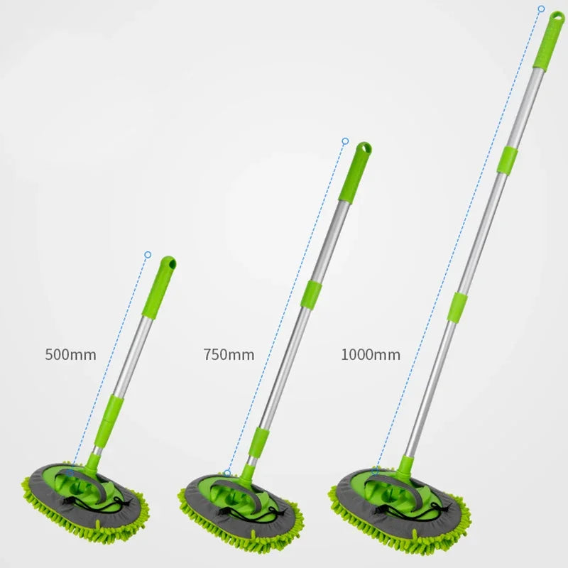2-in-1 Telescoping Car Wash Mop and Chenille Wash Mitt