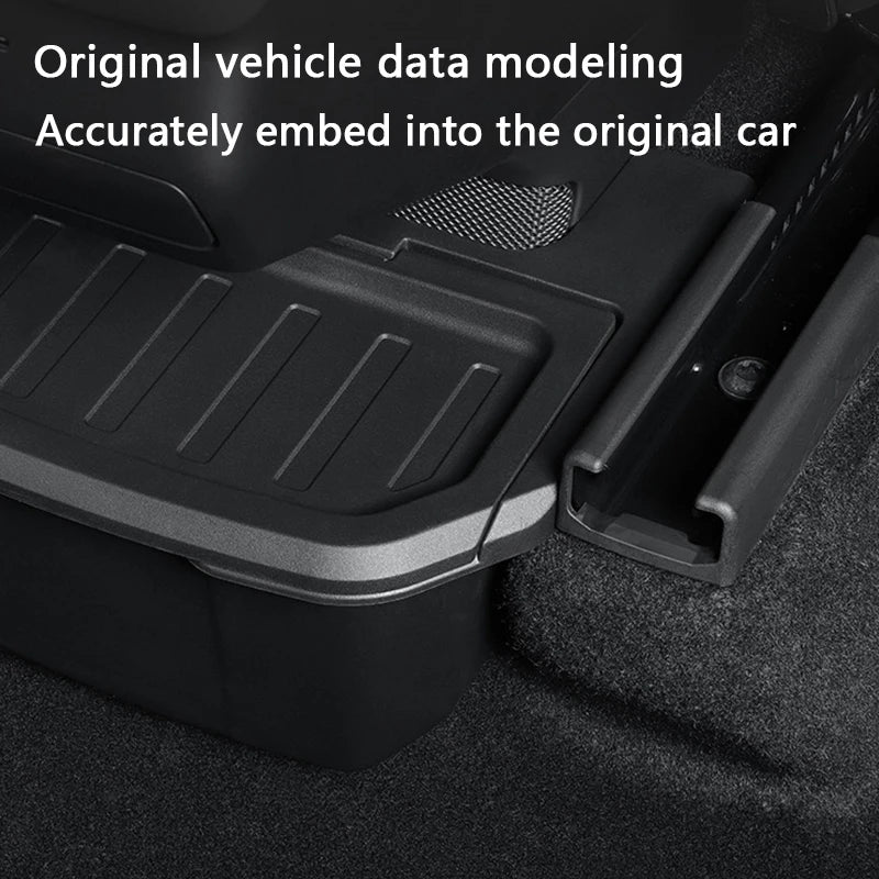 Rear Center Console Storage Box with Lid for Tesla Model Y L (2025-2026)