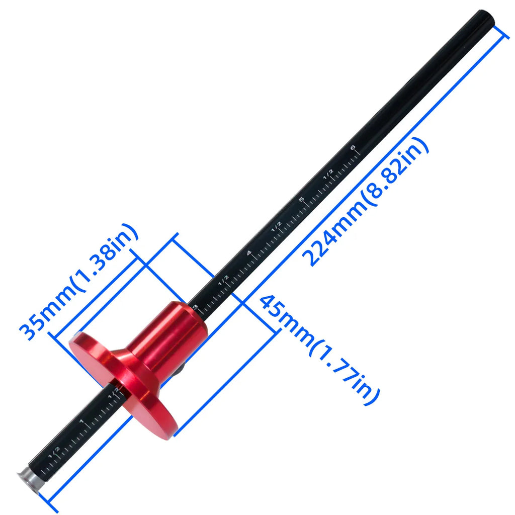 Woodworking Wheel Marking Gauge - Dual Scale Inch/mm Scriber - image 8