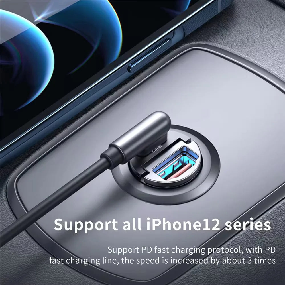 Dual USB Car Charger 30W Type-C & USB Fast Charging Adapter - image 2