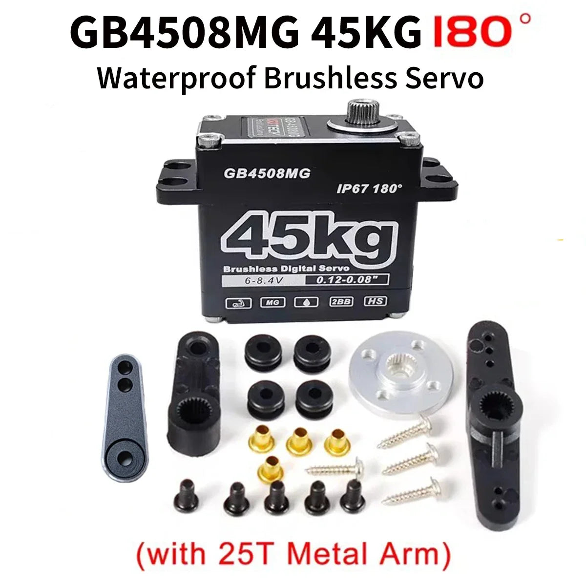 Heavy-Duty Waterproof RC Servo Motor 25kg, 35kg, 45kg - image 7