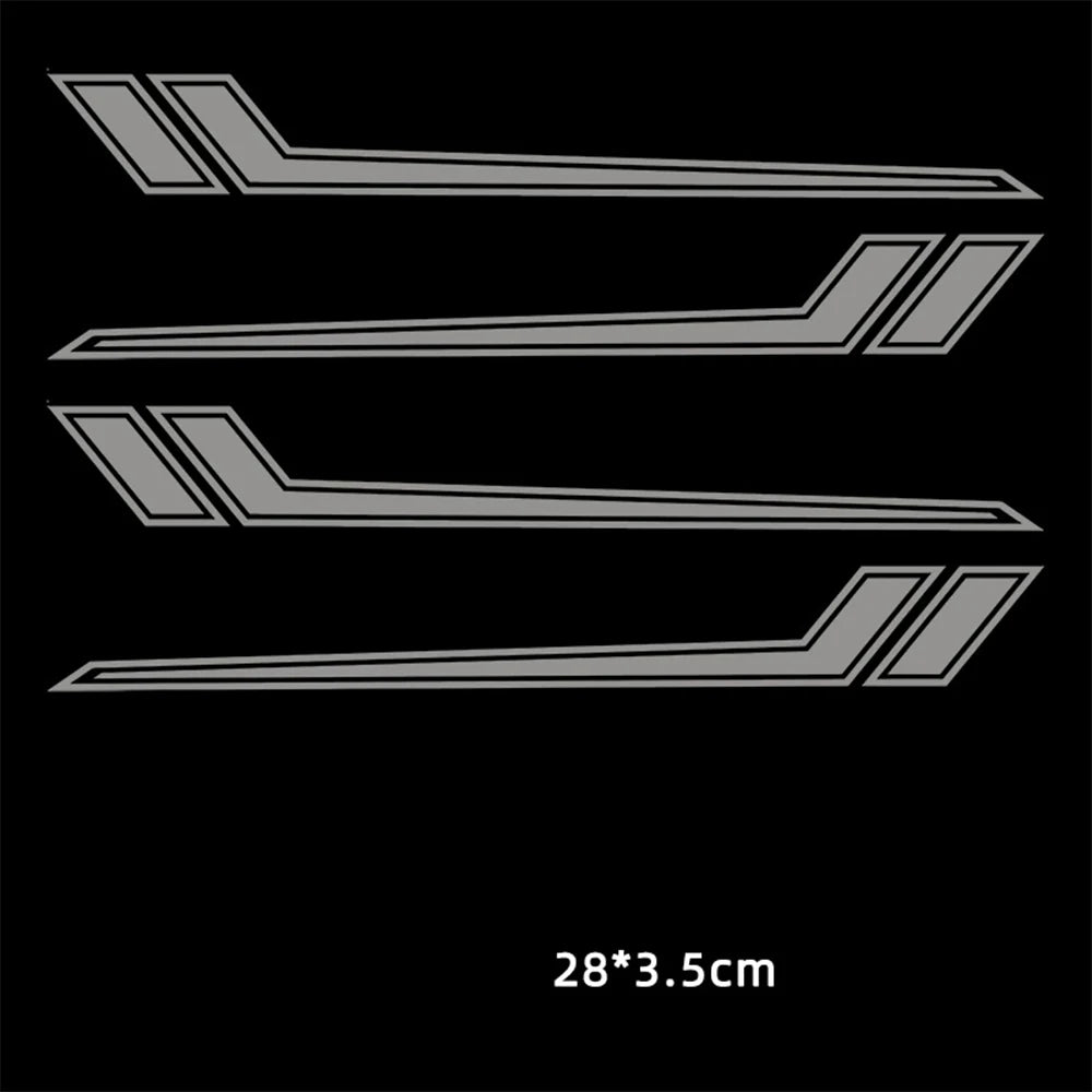 Universal Reflective Motorcycle Front Fender Decal, Waterproof - view 5