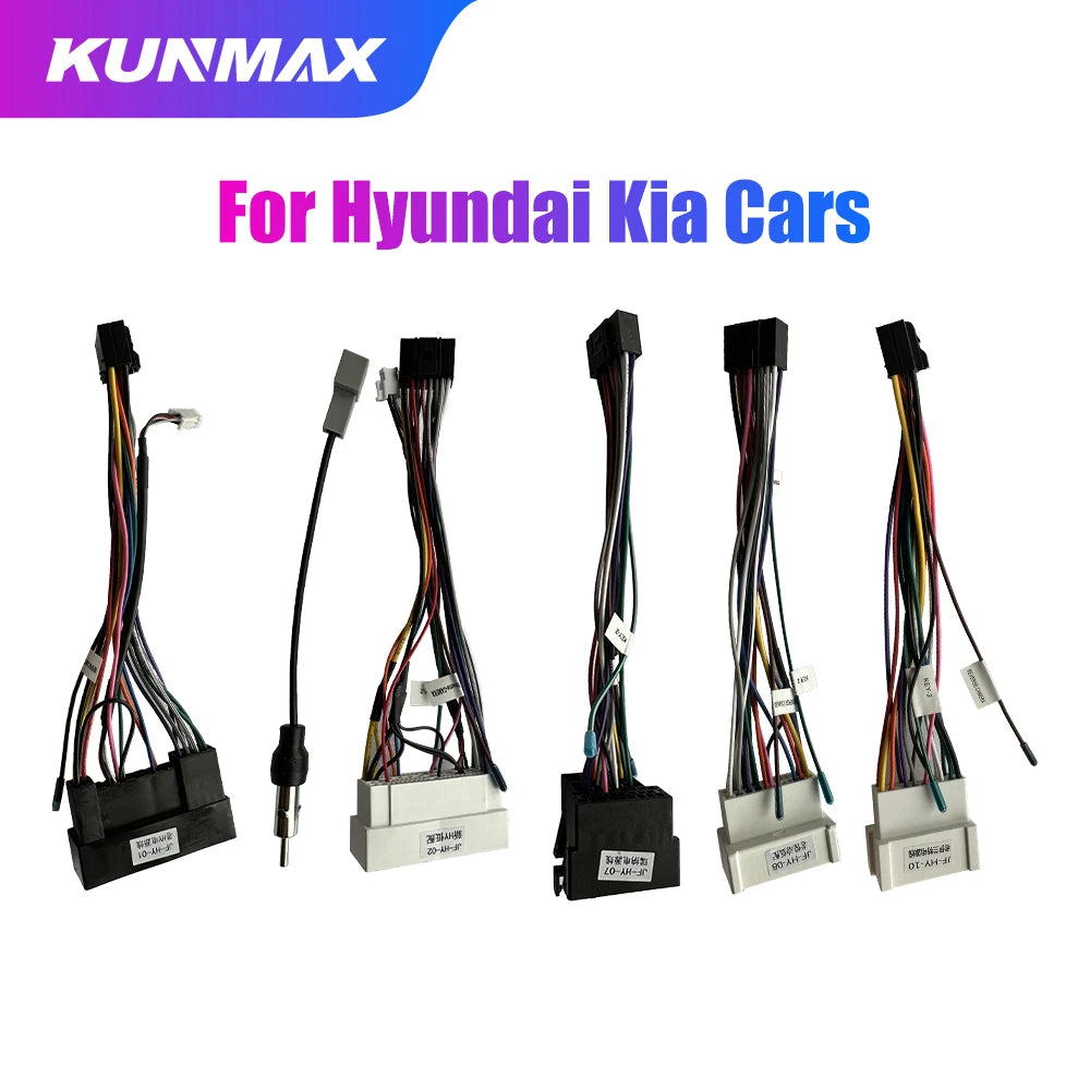 MP5 Player Power Cable Wiring Harness for Hyundai Kia Car Radio
