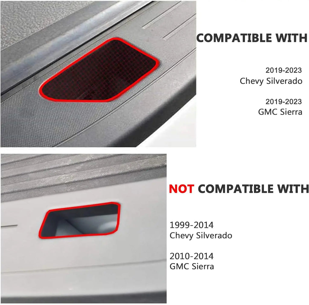 Chevy Silverado GMC Sierra Bed Rail Stake Hole Covers 2019-2023 - image 4