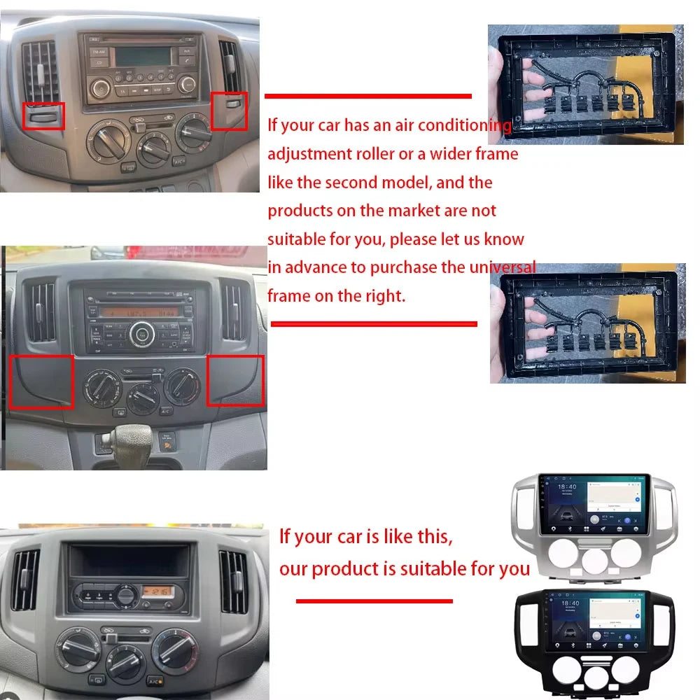 Nissan NV200 Stereo Radio 9" Touchscreen GPS Navigation Bluetooth - image 2