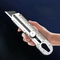 Stainless Steel Utility Knife Heavy Duty Industrial Grade Wallpaper Cutting Knife Thickened Dismantling Tool