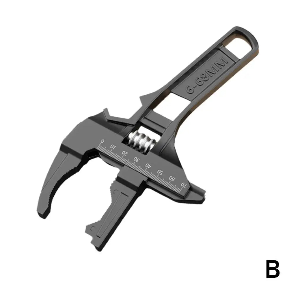 Adjustable Wrench Multi Functional Dual Use/Four Use Large Open End Wrench Household Open Bathroom Pipe Adjustable Wrench