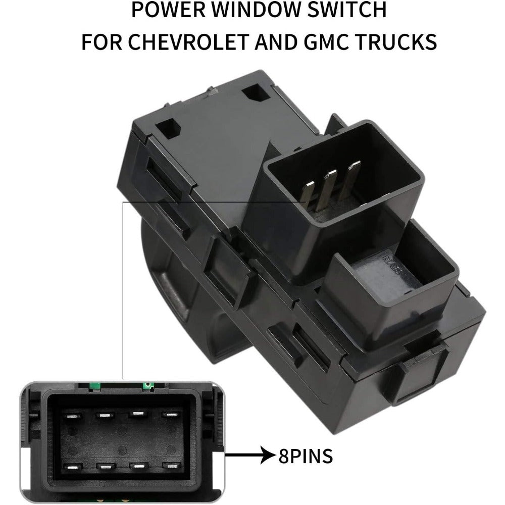 Chevy GMC Power Window Switch Set (4-Pack) - Silverado Sierra - image 12
