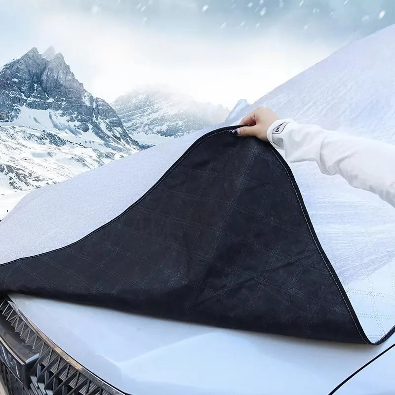 Car Windshield Snow Cover – Windproof, Waterproof, Universal