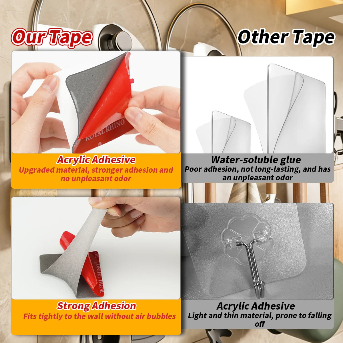 Heavy-Duty Double-Sided Adhesive Pads for Car Mounts
