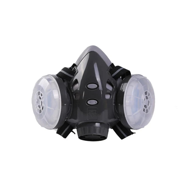 Reusable Half Face Respirator, Dual Filter Dust-Proof Mask for Carpenters