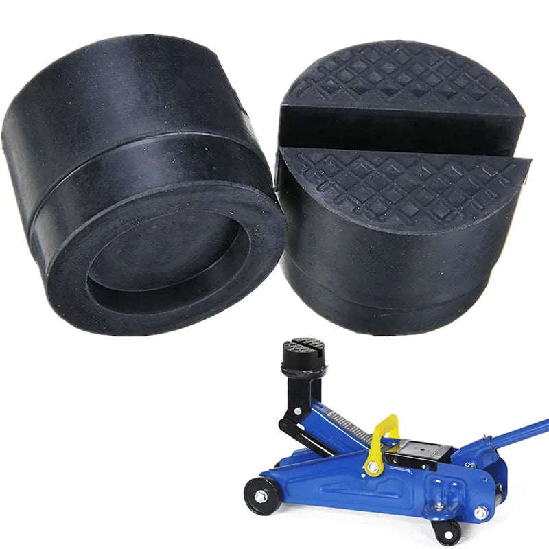 1/2PCS Universal Jack Rubber Support Pad Durable Wear Resistant Car Slotted Frame Rail Floor Socket Adapter Lifting Rubber Pad