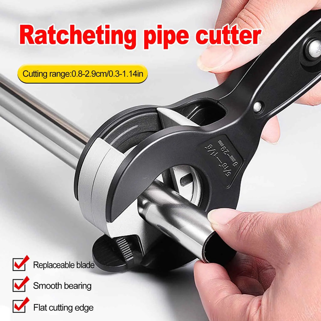 Ratchet Pipe Cutter 6-23mm/8-29mm Copper Aluminium PVC