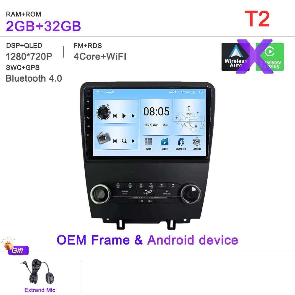 Ford Mustang 10-Inch Android CarPlay GPS Player (2010-2014) - image 11