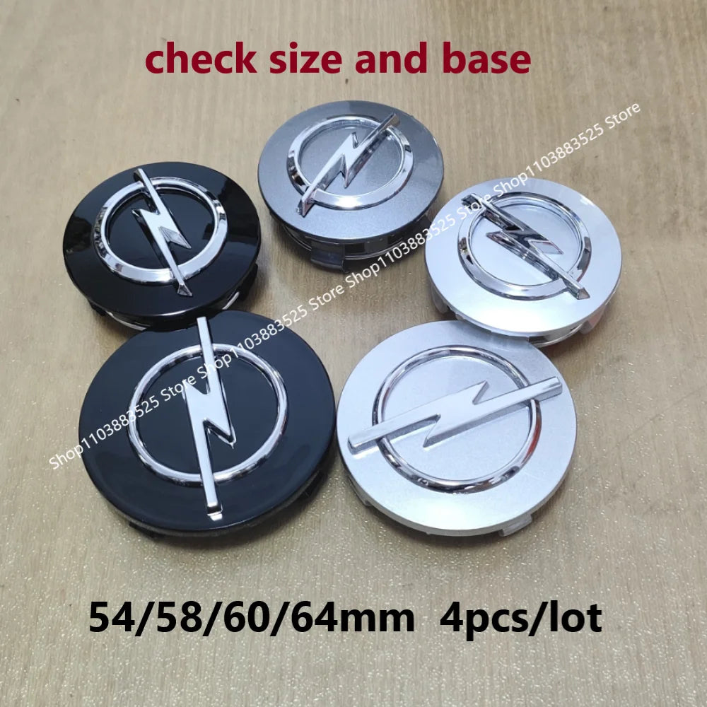 Wheel Center Hub Caps for Opel Corsa OPC, 4-Pack - image 2