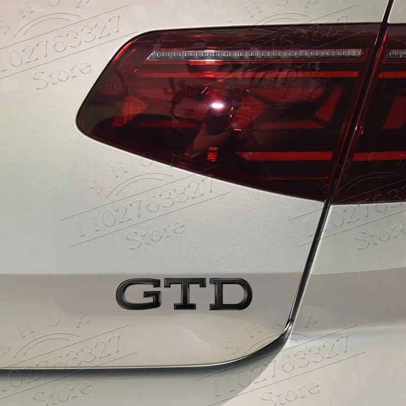 Metal GTD GTE Emblem Badge Rear Trunk for VW Golf Passat Tiguan Polo - image 5