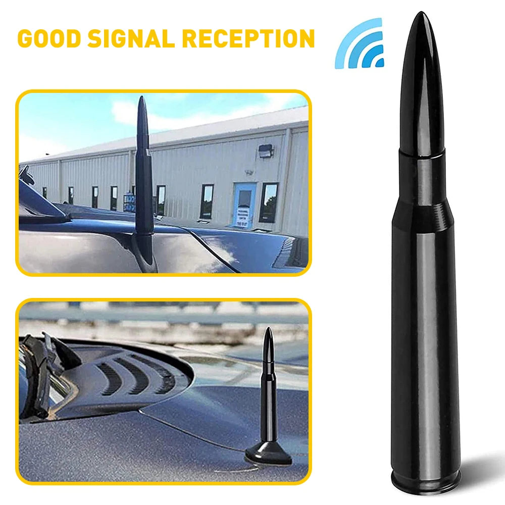 14cm Universal Car Roof Bullet Antenna, AM/FM Short Aerial - view 5