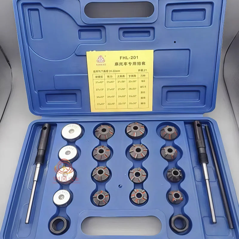 Valve Seat Reamer Set Motorcycle Auto Repair Milling Cutter Tool