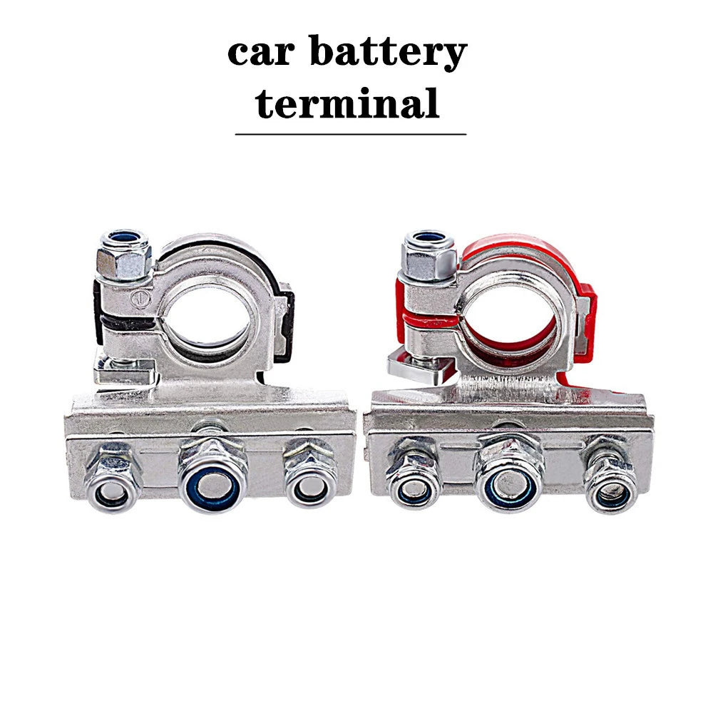 12V/24V Top Post Battery Terminal Connectors, Pair