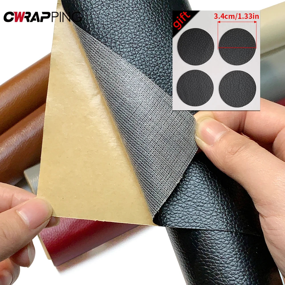 Self-Adhesive PU Leather Repair Sheet for Car Seats and Sofas