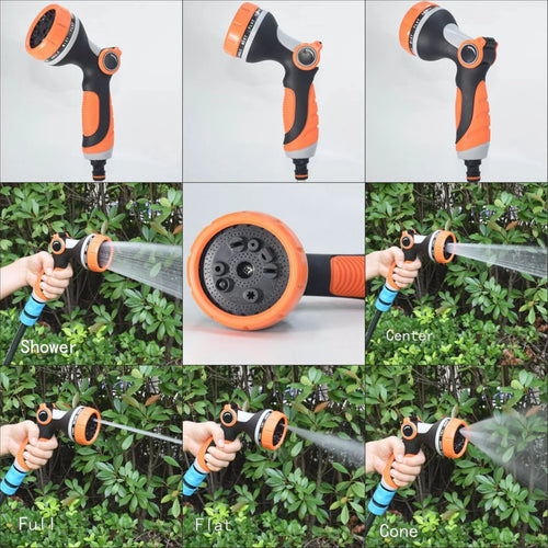 10-Pattern Heavy Duty Garden Hose Nozzle Sprayer for Lawns & Plants