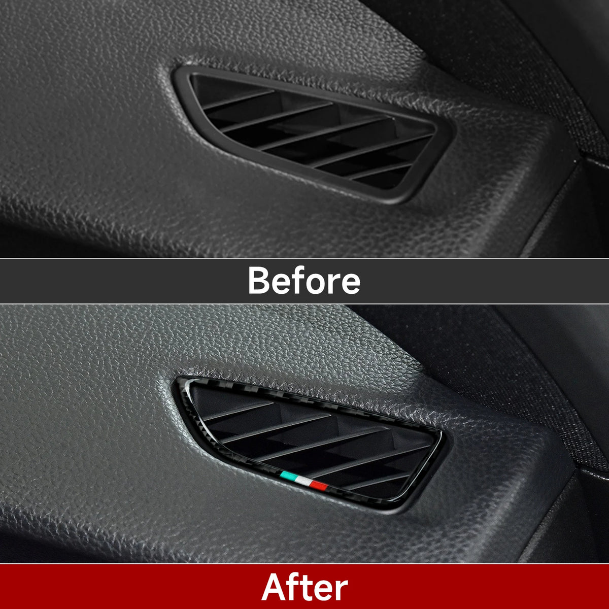 Carbon Fiber Interior Trim Stickers for Alfa Romeo Giulia and Stelvio