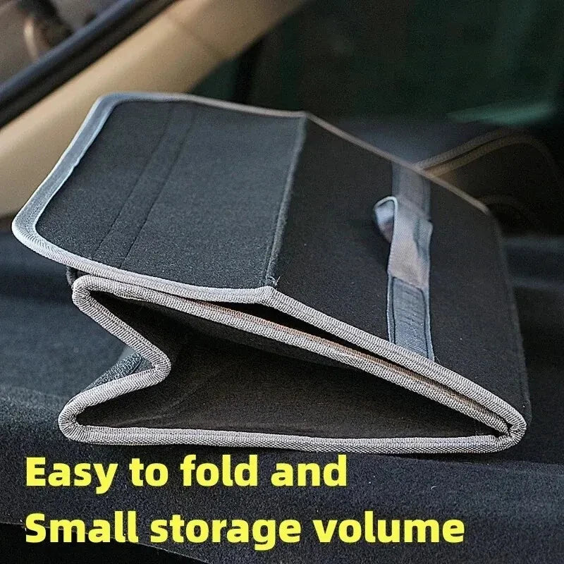 Felt Car Trunk Organizer with Anti-Slip Compartments