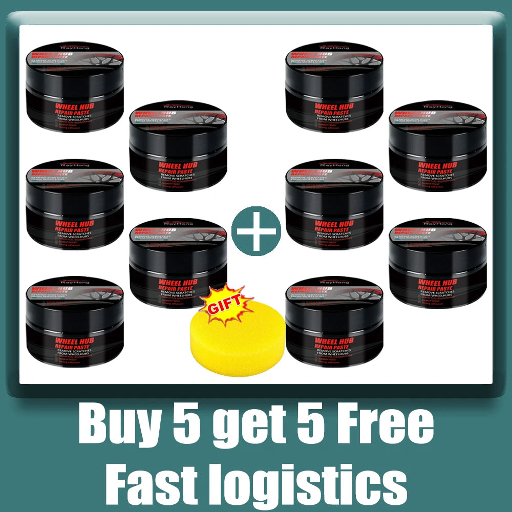 Wheel Rim Scratch Repair Paste – Black & Silver Car Touch Up - image 8