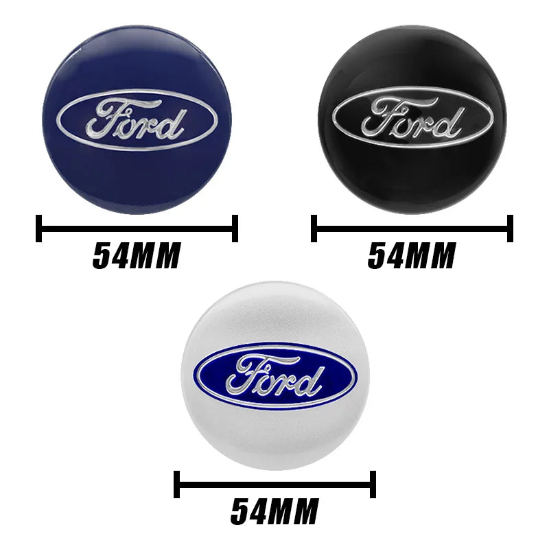Wheel Center Hub Caps for Ford Focus Mondeo Fiesta, 4-Pack - image 3
