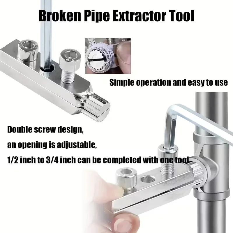 Faucet Valve Thread Extractor Kit – 1/2" & 3/4" Broken Bolt Remover - image 3