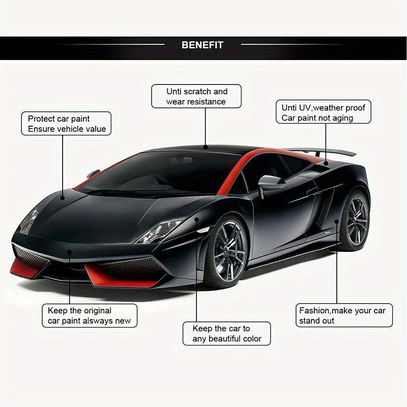DIY Self-Adhesive Carbon Fiber Wrap for Car & Motorcycle - image 4