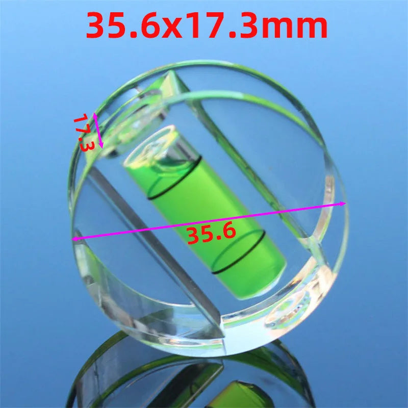 Circular or Square Spirit Level Bubble Vial for Horizontal Level Ruler