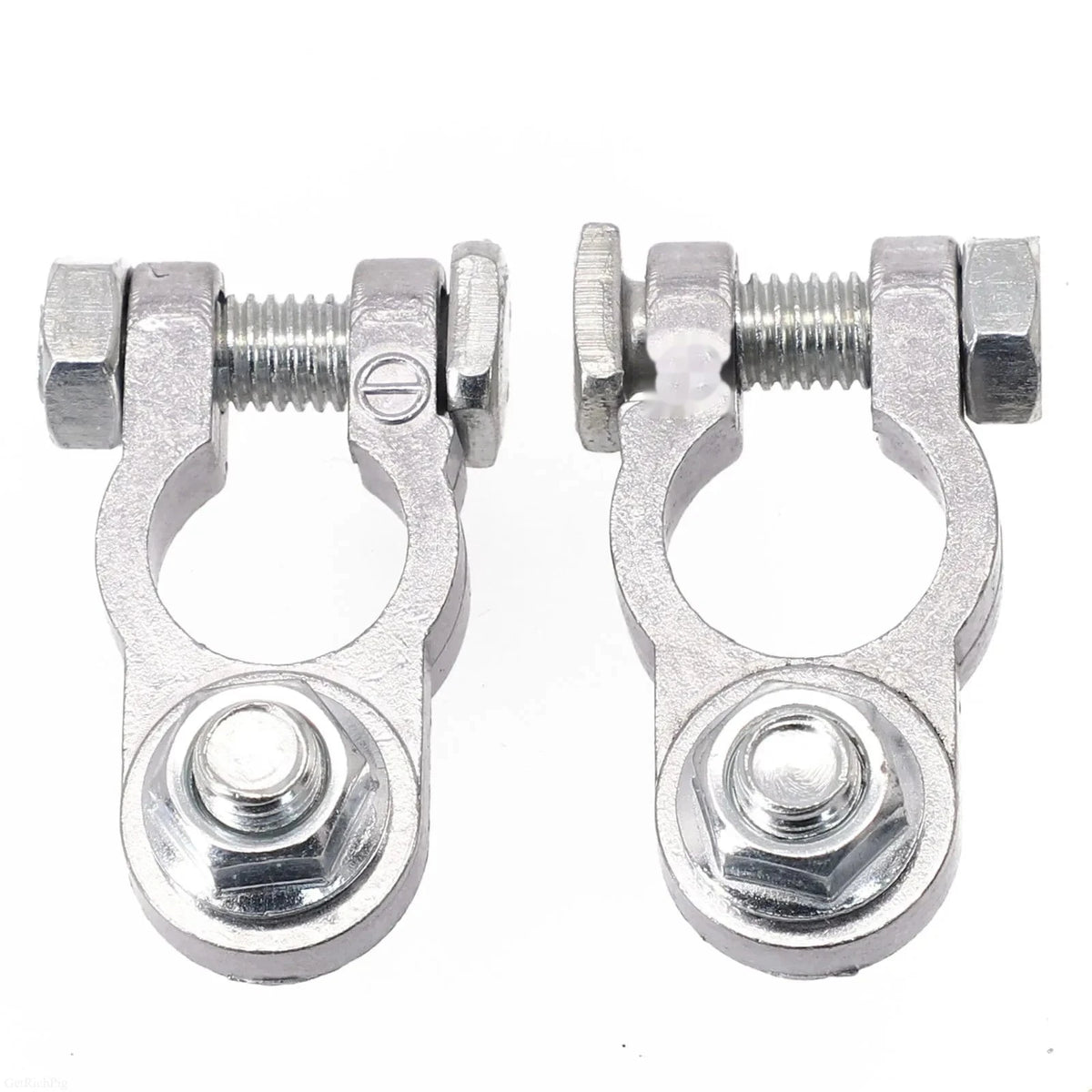 Zinc Alloy Battery Terminal Clamps – Positive & Negative, Pair