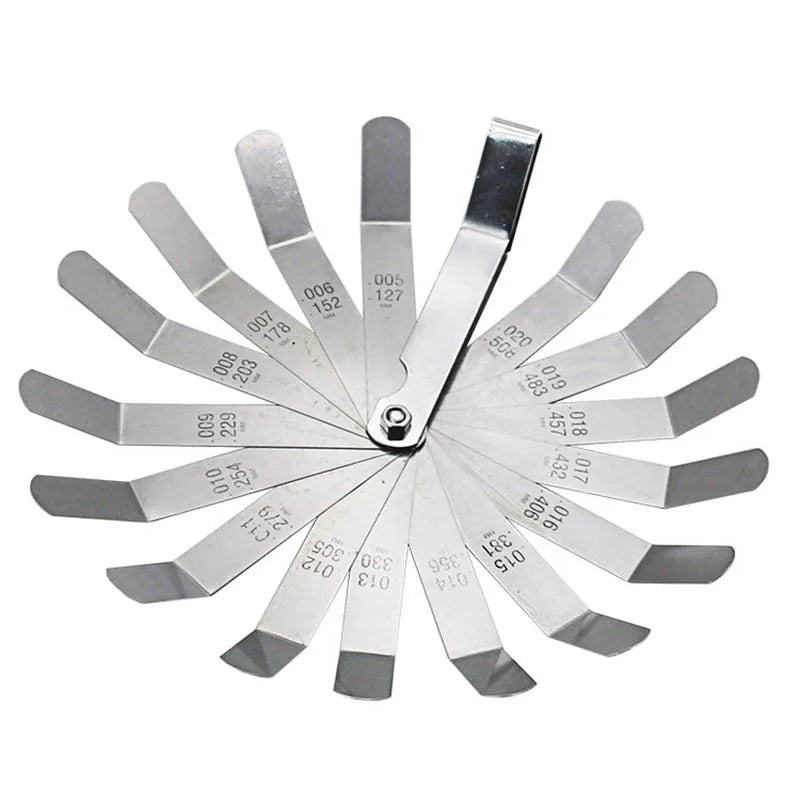 Motorcycle Valve Adjusting Spanner Tool + Feeler Gauge 0.005-0.020in - image 4