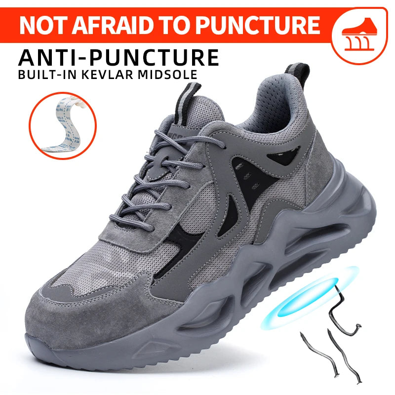 Men's Lightweight Steel Toe Industrial Work Shoes - image 5