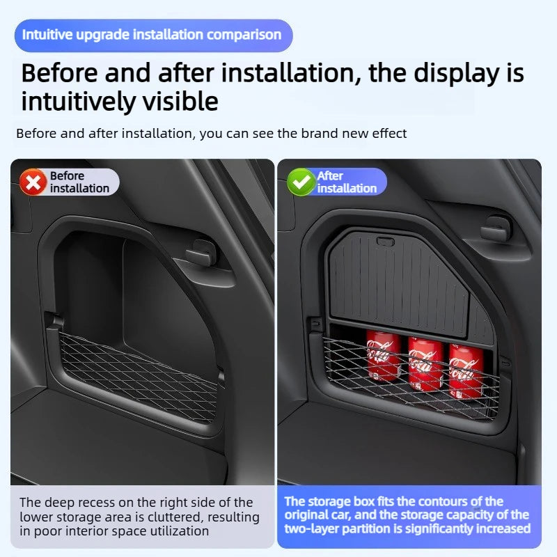 Right Side Storage Box with Soft Pad for Toyota RAV4 2020-2025