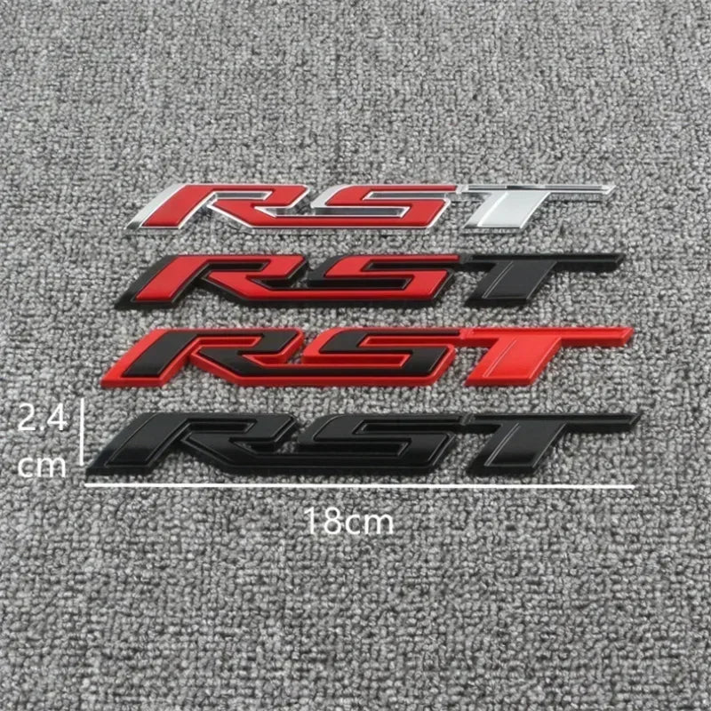 3D Metal RST Emblem Badge for Chevy Silverado Trunk - image 6