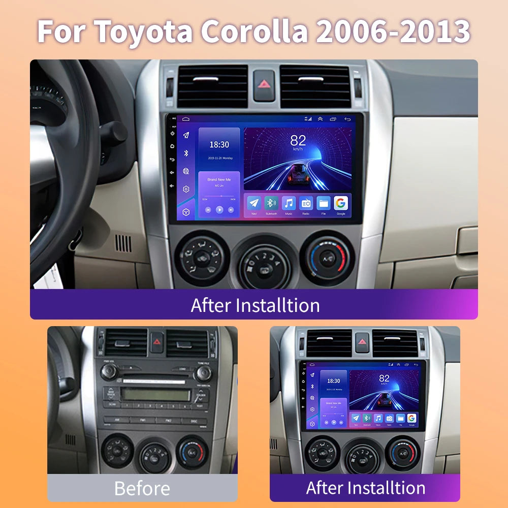 9" Car Stereo for Toyota Corolla 2006-2013 | CarPlay & Android Auto - image 3