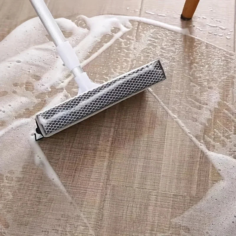 2-in-1 Retractable Pole Squeegee & Window Brush