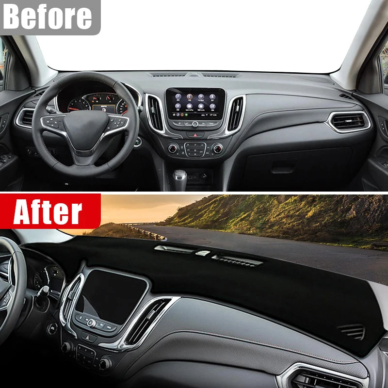 Car Accessories For Chevrolet Equinox 2017 2018 2019 2020 2021 2022 2023 Dashboard Cover Avoid Light Pad Anti-UV Carpet Mats