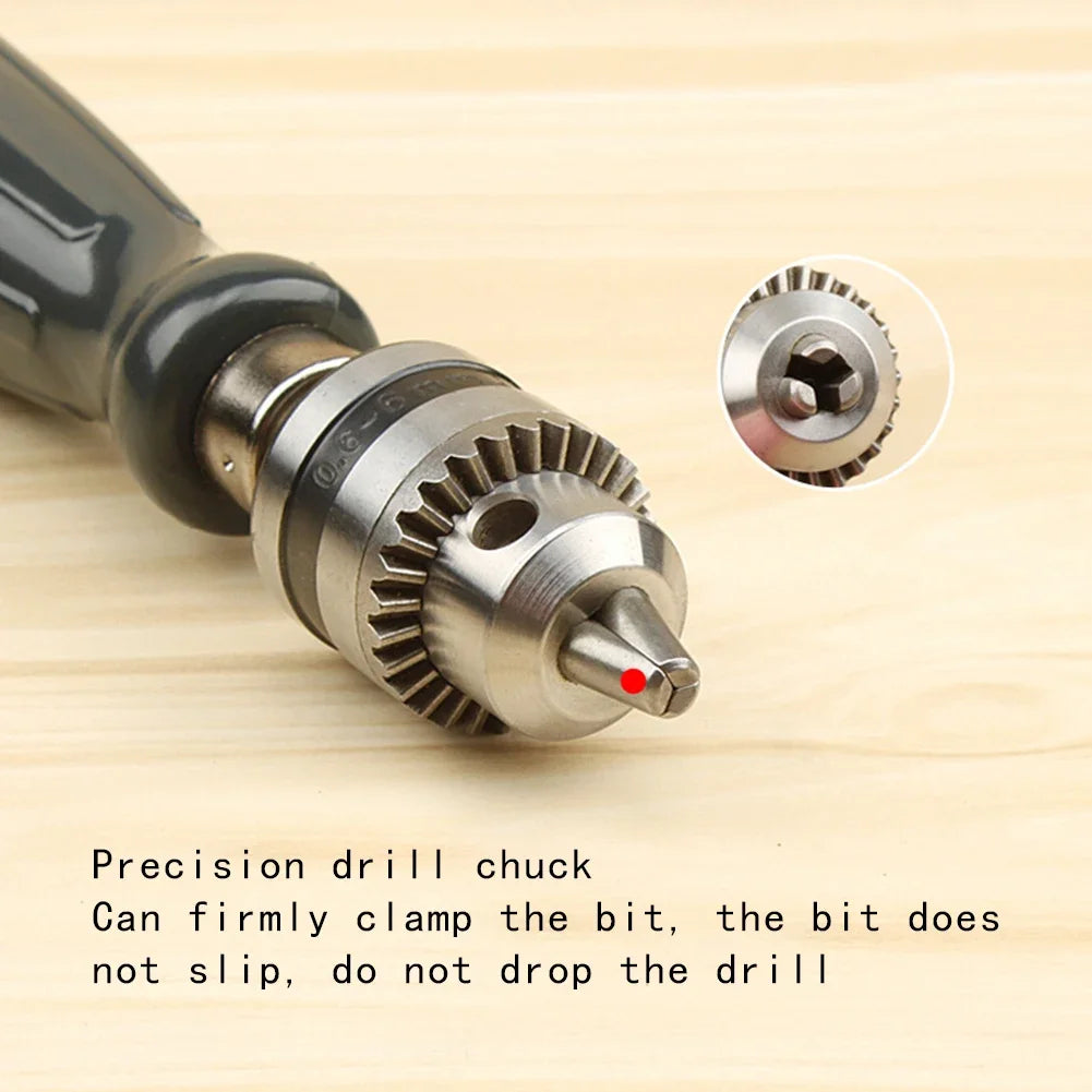 Hand Drill Chuck Set with 1.5–5.0mm Bits – Manual Twist Drill