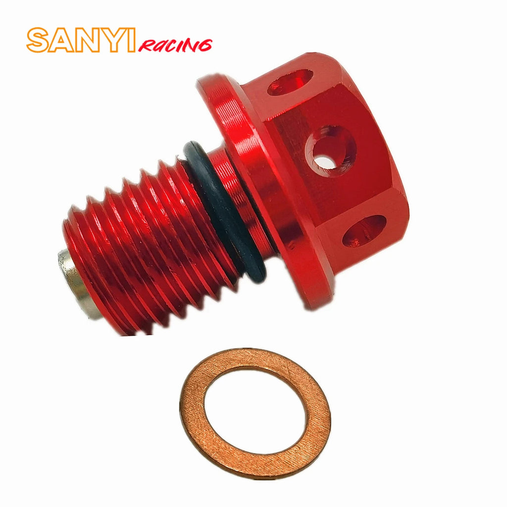 M12 x 1.5 Magnetic Oil Drain Plug and Washer for Honda Pit Bikes - view 18
