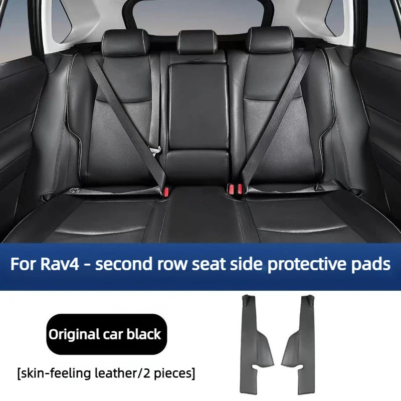 For RAV4 2020-2025: Rear Seat Side Cover Guards - Premium Protection Trim Set Anti-Scratch & Stain Guard Panels Accessories